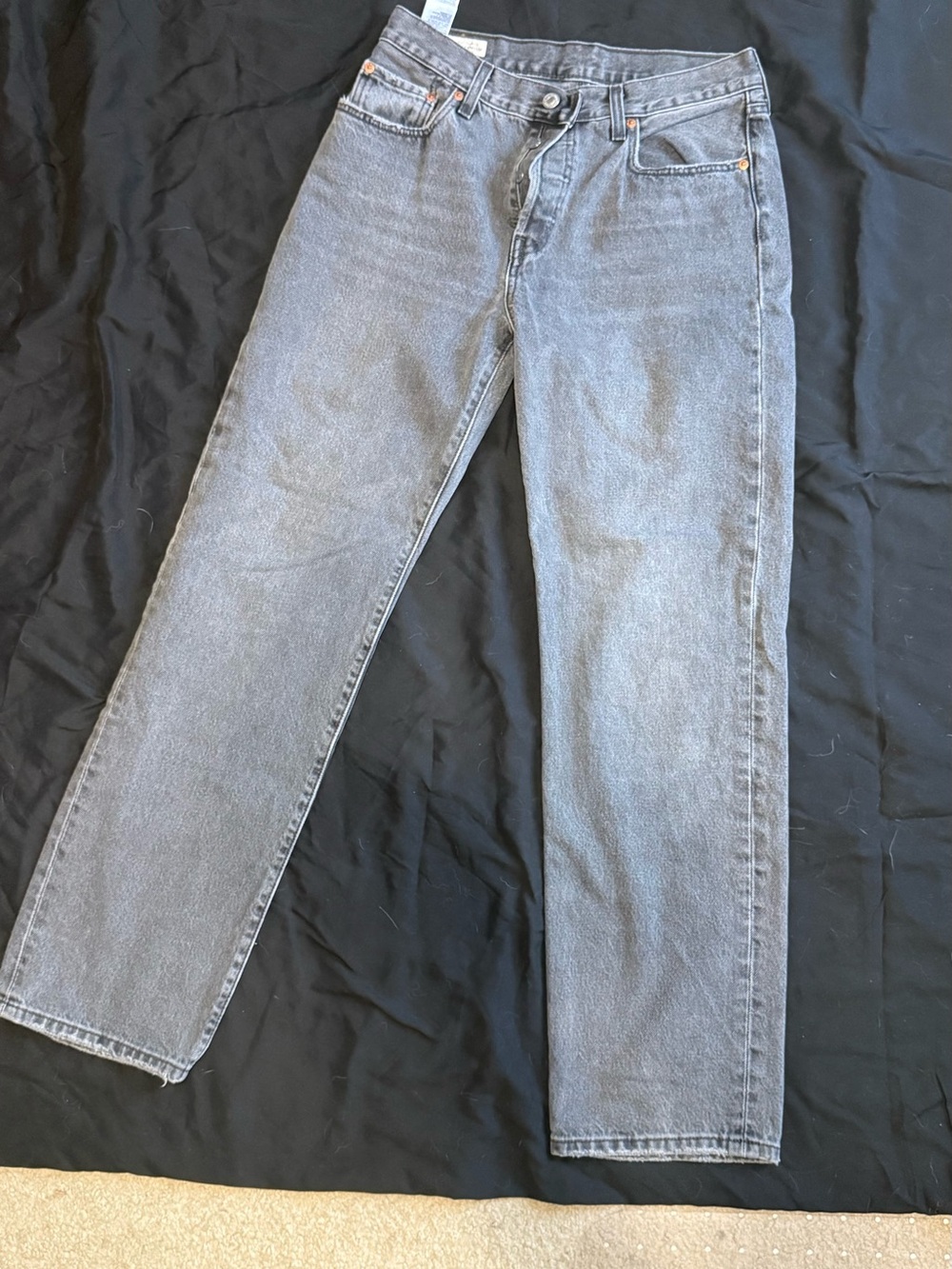 Levi's Women's Gray Straight-Leg Jeans